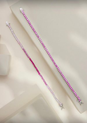PULSEIRA RIVIERA 3P 2MM RUBELITA DEGRADE RÓDIO