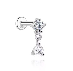 PIERCING P.DE LUZ PENDENT MOISSANITE 3MM 0.1CT