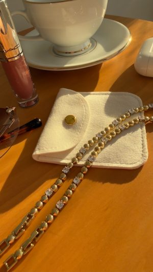 PULSEIRA CHARM ESFERAS 19CM GOLD